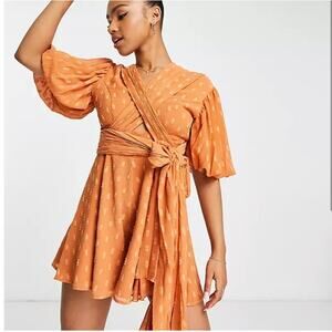 NWT ASOS Design Wrap Bodice Flippy Romper LAST CALL